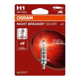 OSRAM NIGHT BREAKER SILVER 1BL H1 55W 3200K