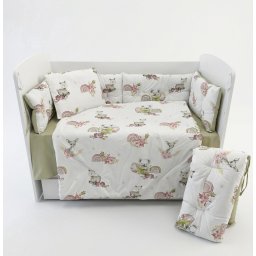 Бебешки спален комплект Бамби със зелено Ластик Цип Comfort Line