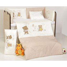 Бебешки спален комплект Бродерия Мечета в парка Ластик Цип Comfort Line