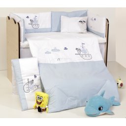 Бебешки спален комплект Бродерия Пират Ластик Цип Comfort Line