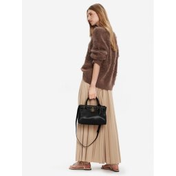 Tommy Hilfiger Дамска чанта American Icon Mini Tote Leather AW0AW17926 Черен
