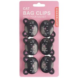 Щипки за съхраняване на храна Black Cat котки