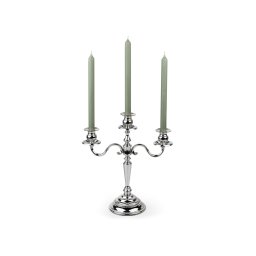 ZILVERSTAD Троен свещник “CLASSIC“, 35 см. - цвят сребро