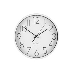 4LIVING Часовник за стена “Hour“ - цвят бял - Ø 25 см.