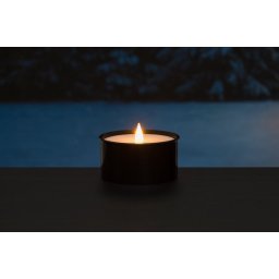FINNLUMOR LED свещ с 3D пламък “Marchall“ - черна