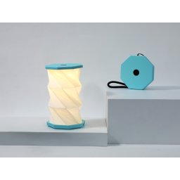 GINGKO Сгъваема смарт лампа “Mini Twist Hexagon“ - цвят син