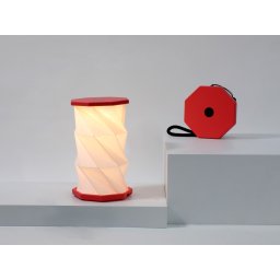 GINGKO Сгъваема смарт лампа “Mini Twist Hexagon“ - цвят червен