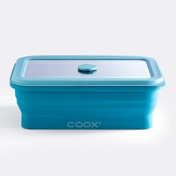 COOX Сгъваема херметическа кутия за храна - 1 л. - синя