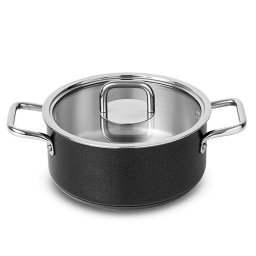 SILAMPOS Плитка тенджера с капак Comfort Black - Ø 24см.