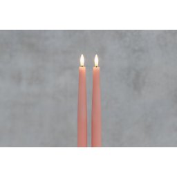 FINNLUMOR LED свещи с 3D пламък 2 бр. - розови