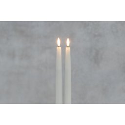 FINNLUMOR LED свещи с 3D пламък 2 бр. - бели