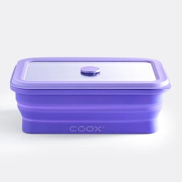 COOX Сгъваема херметическа кутия за храна - 1 л. - лилава