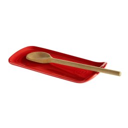 EMILE HENRY Керамична поставка за прибори за готвене SPOON REST - цвят червен