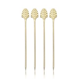 VISKI Коктейлни клечки 4бр. “Art Deco Gold“