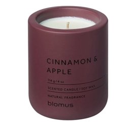 BLOMUS Ароматна свещ FRAGA, размер S - аромат Cinnamon & Apple - цвят Port