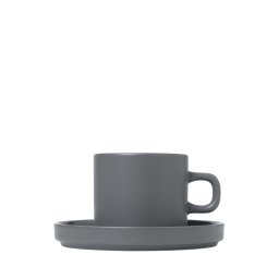 BLOMUS Комплект от 2 бр.чаши за кафе PILAR - цвят сив (Pewter)