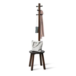 UMBRA Закачалка със стол “PILLAR STOOL“ - цвят орех