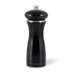 COLE&MASON Мелничка за сол “SHERWOOD BLACK GLOSS“ - 16,5 см. - цвят черен