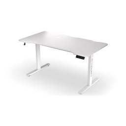 Гейминг бюро Endorfy Atlas L Electric, МДФ, 150 x 78 cm, до 80 кг. натоварване, поставка за слушалки, електрическо регулиране на височината, бяло