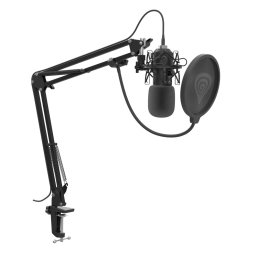 Микрофон Genesis Radium 400 G2, кардиоиден, кондензаторен, USB, черен