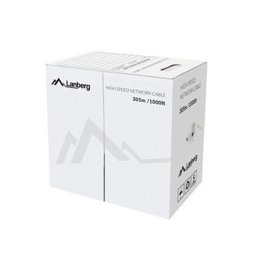 Кабел Lanberg LCU6-12CU-0305-S, UTP, Cat.6, 305m, сив