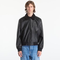 Bomber Calvin Klein Jeans Ls Faux Leather Sher Black S