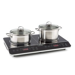 Klarstein VariCook Slim, двоен котлон, 3500 W, таймер, 240 ° C, тъчпад (CP6-Varicook-Slim)