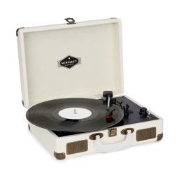 Auna Peggy Sue, ретро грамофон, LP, USB, кремаво/бежова, (TTS6-Peggy Sue CR)