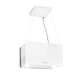 Klarstein Kronleuchter L, островен абсорбатор, 60 см, рециркулационен изход 590 м³/ч, LED, докосване, бял (CGCH2-KronleuchterLW)