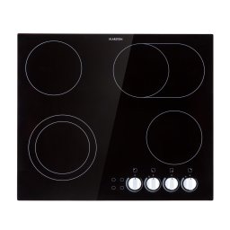 Klarstein EasyCook, керамичен котлон, 6100 W, въртящ се бутон, черен (TK15-EasyCook-4)