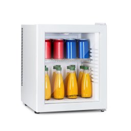 Klarstein Brooklyn 30, мини хладилник, със стъклена врата, LED осветление, рафтове (HEA-Brooklyn-36Wh)