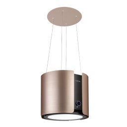 Klarstein Skyfall, островен абсорбатор, Ø 45 см, рециркулация, 402 м³ / ч, LED, неръждаема стомана, златист (CGCH6-Skyfall-Gold)