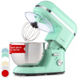 Klarstein Bella Elegance, кухненски робот, миксер, 1800 W, 1,7 к.с., 6 степени, 5 литра (TK2-BellaEleganceP)