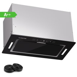 Klarstein Hektor Eco, абсорбатор, 52 cm, 466 m³/h, сензорно управление, стъкло (CGCH3-HektorEco-52BK)