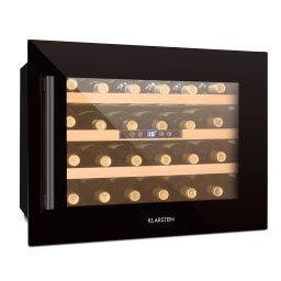 Klarstein Vinsider 24 Onyx Edition, охладител за вино за вграждане, клас на енергийна ефектвност G (HEA3-Vinsider-24-Uno)
