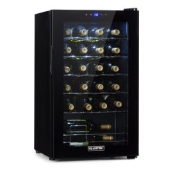 Klarstein Shiraz 24 Uno, охладител за вино, 67 л, 24 бутилки, сензорен, 5 - 18 °C, черен (HEA-Shiraz-24-uno-bl)