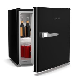 Klarstein Мини хладилник Irene, Ретро, 46 л, 37 dB тиха работа, EEK D, 0-10 °C (HEA16-Irene-46L-BK)