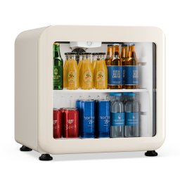 Klarstein Audrey Evo хладилник за напитки | 39 x 38 см | LED вътрешно осветление | 75 W | 42 dB (XLS-56)