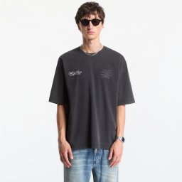 Тениска Filling Pieces T-Shirt Boxy Bridge The Gap Vintage Black L