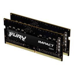 Памет 16GB (2x8) DDR4 3200MT/s, SO-DIMM, Kingston Fury Impact (KF432S20IBK2-16), 1.2V