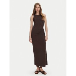 Max Mara Beachwear Лятна рокля 2516621049650 Кафяв Regular Fit