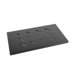 Lanberg 19" fixed shelf 1U / 465x300mm, max load capacity up to 120kg, blac