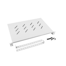 Lanberg 19" fixed shelf 1U / 483x300mm, max load capacity up to 25kg, grey