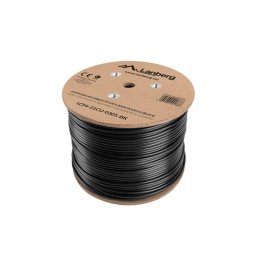 Lanberg LAN cable FTP Cat.6 305m Outdoor Solid CU Fluke Passed, black
