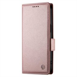 Кожен калъф страничен flip марка DF-010 за Motorola Edge 70 Fusion 5G – светло розов
