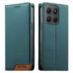 Калъф тип портмоне марка DIERFENG за Motorola Edge 70 Fusion 5G - зелен