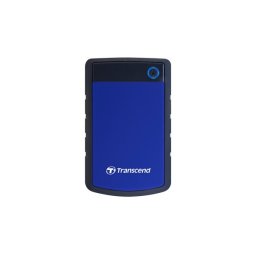 Transcend StoreJet H3 2TB - Външен твърд диск USB 3.1, Anti-Shock - Navy Blue