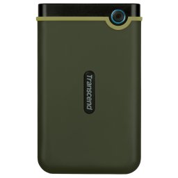 Transcend StoreJet M3 1TB - Външен твърд диск USB 3.1, Anti-Shock - Military Green