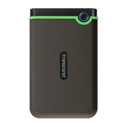 Transcend StoreJet M3 1TB - Външен твърд диск USB 3.1, Anti-Shock, Slim - Iron Gray
