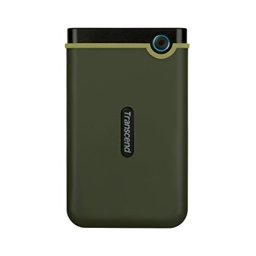 Transcend StoreJet M3 2TB - Външен твърд диск USB 3.1, Anti-Shock - Military Green